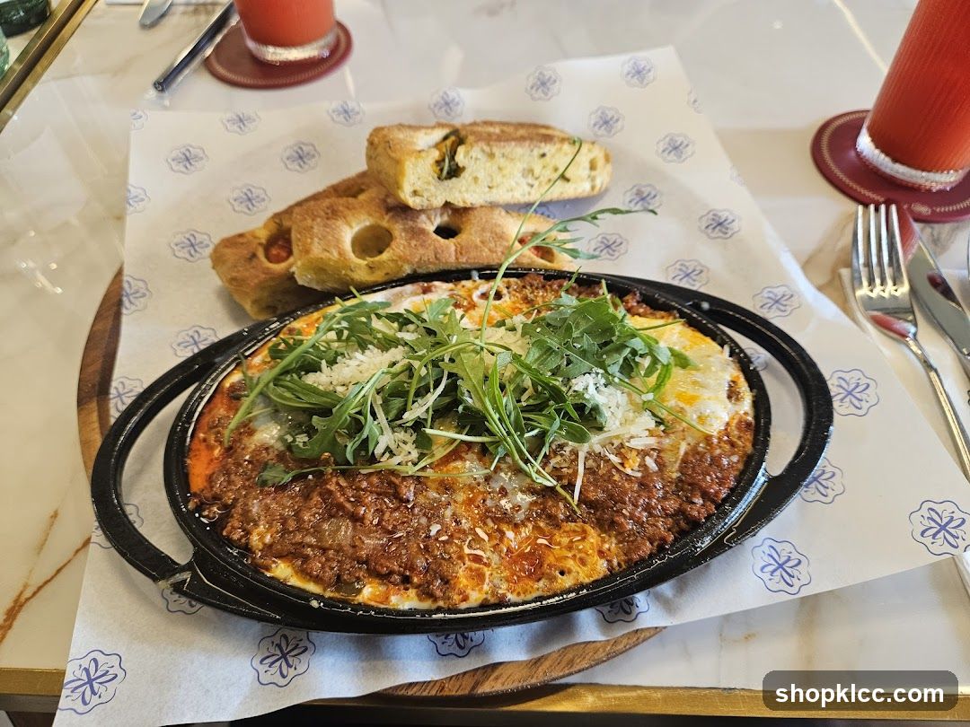 Savory Dish with Bread and Drink