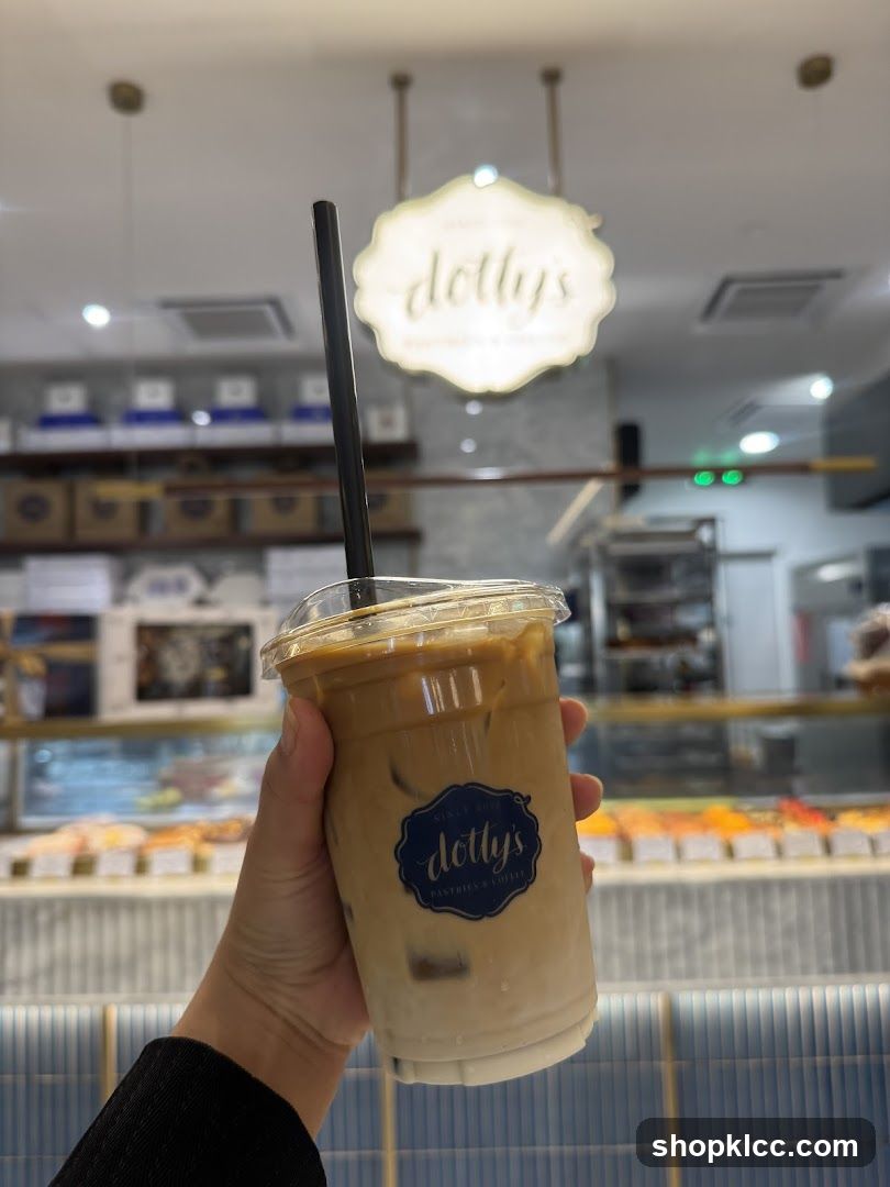 Iced Coffee with Dolly's Logo