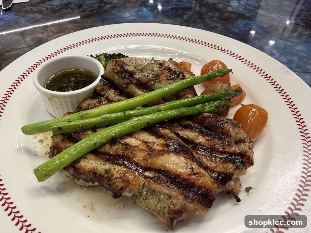 Grilled Chicken with Asparagus and Cherry Tomatoes