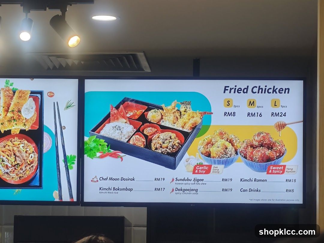 Fried Chicken Menu