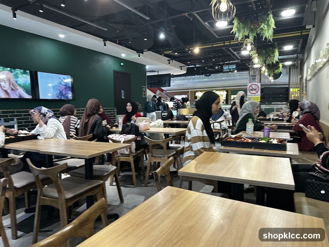 Restaurant Interior with Diners