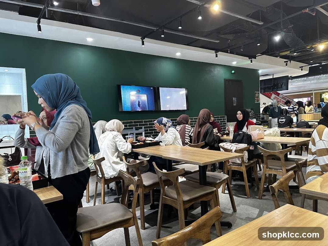 Diners in a restaurant