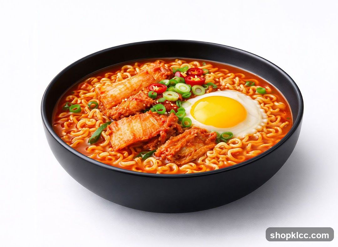 Kimchi Ramen with Fried Egg