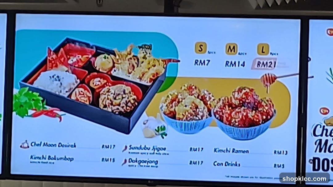 Korean Food Menu