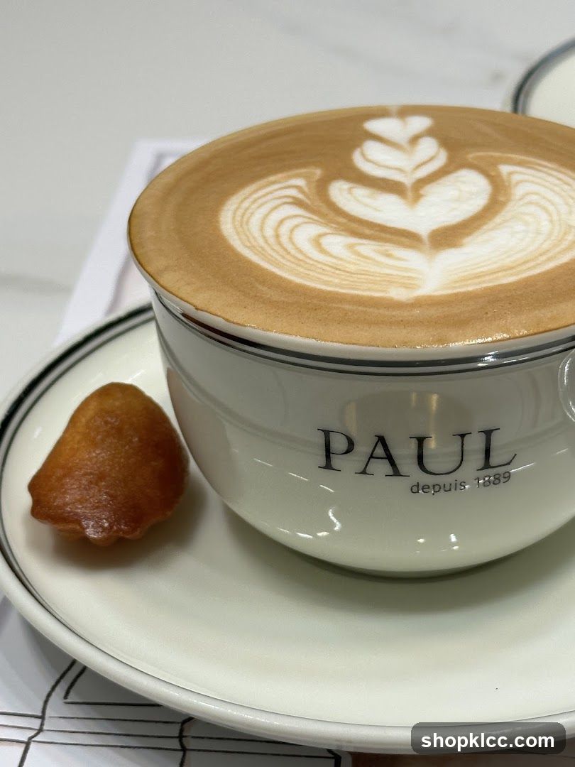 Latte with a Madeleine