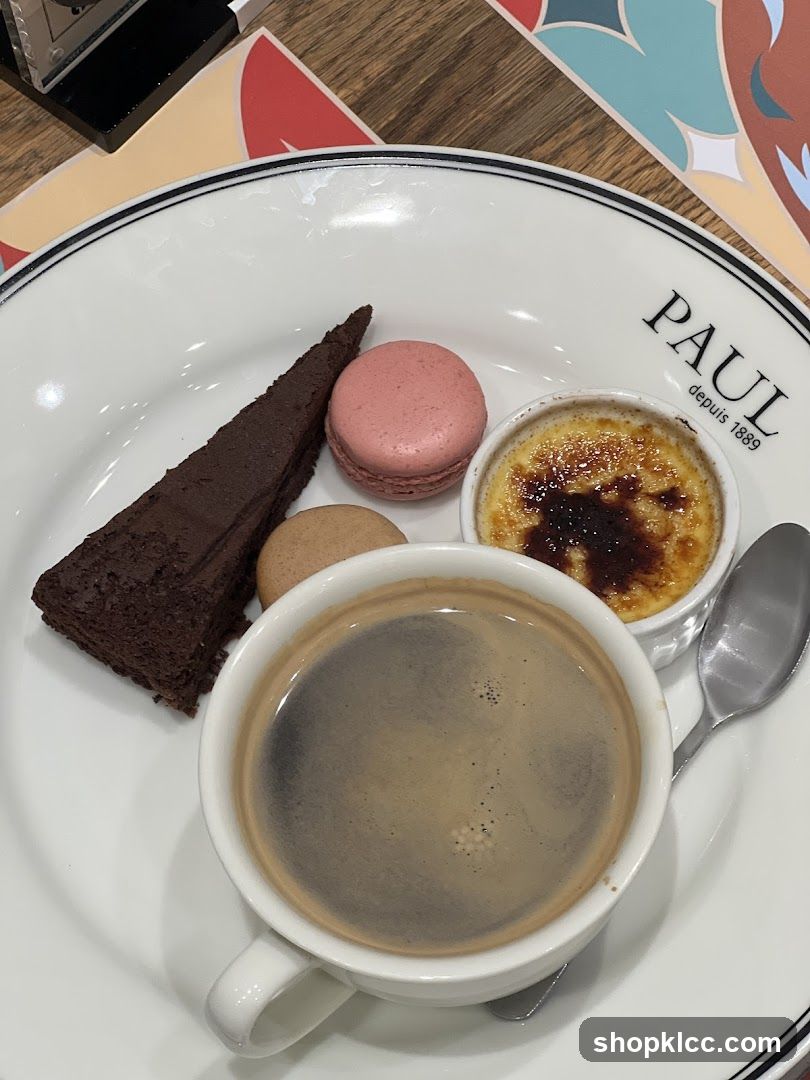 Dessert Plate with Coffee
