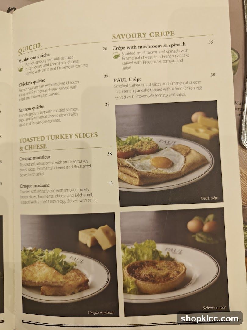 PAUL Menu