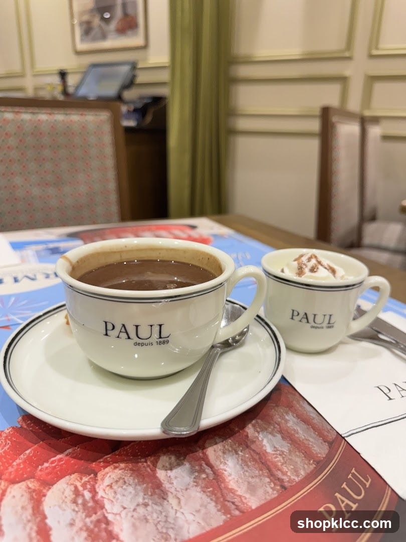 Hot Chocolate at Paul