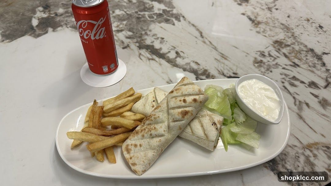 Wraps with Fries and Dip