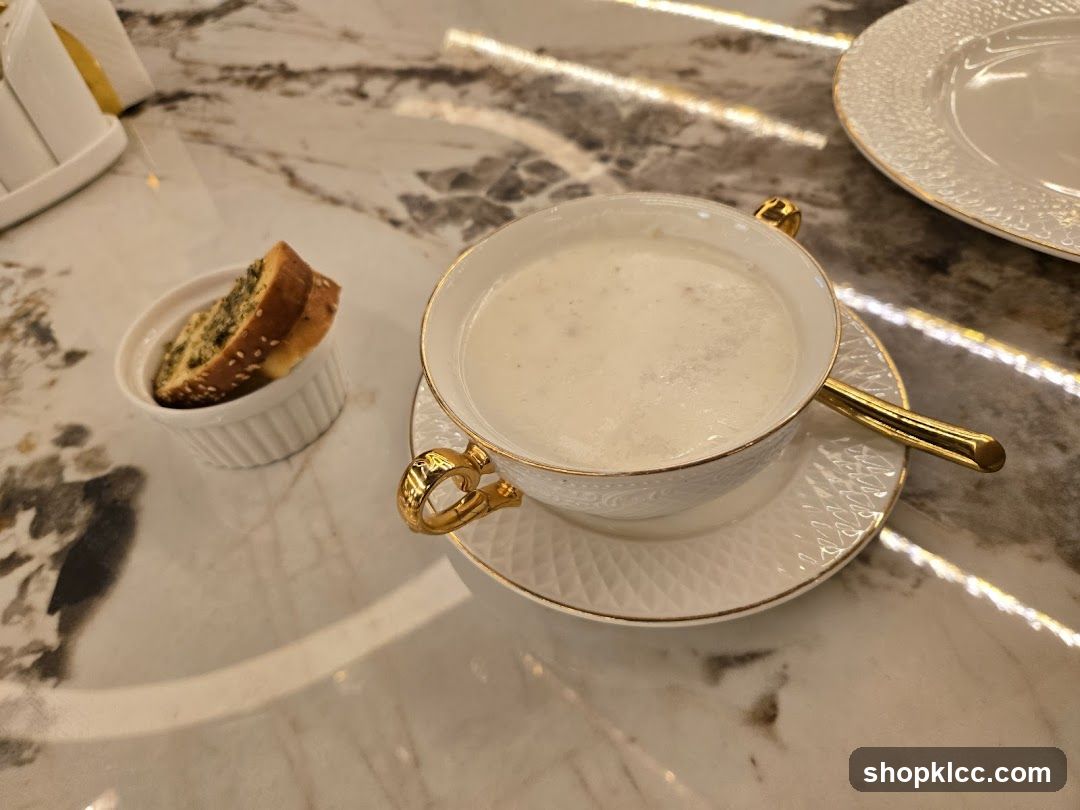 Creamy Soup with Bread