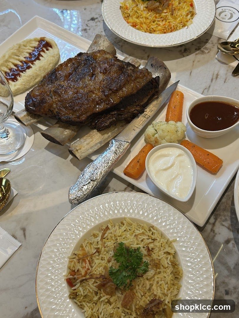 Beef Ribs with Rice and Sides