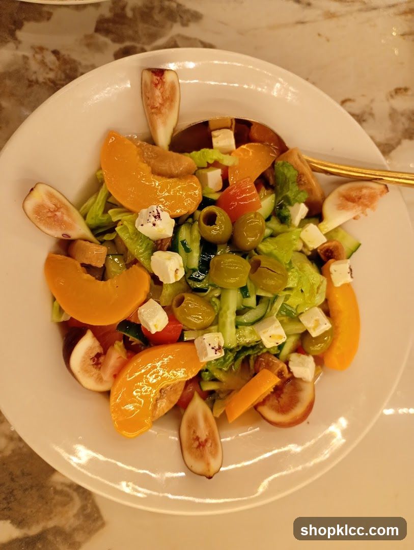 Salad with Fruit and Cheese