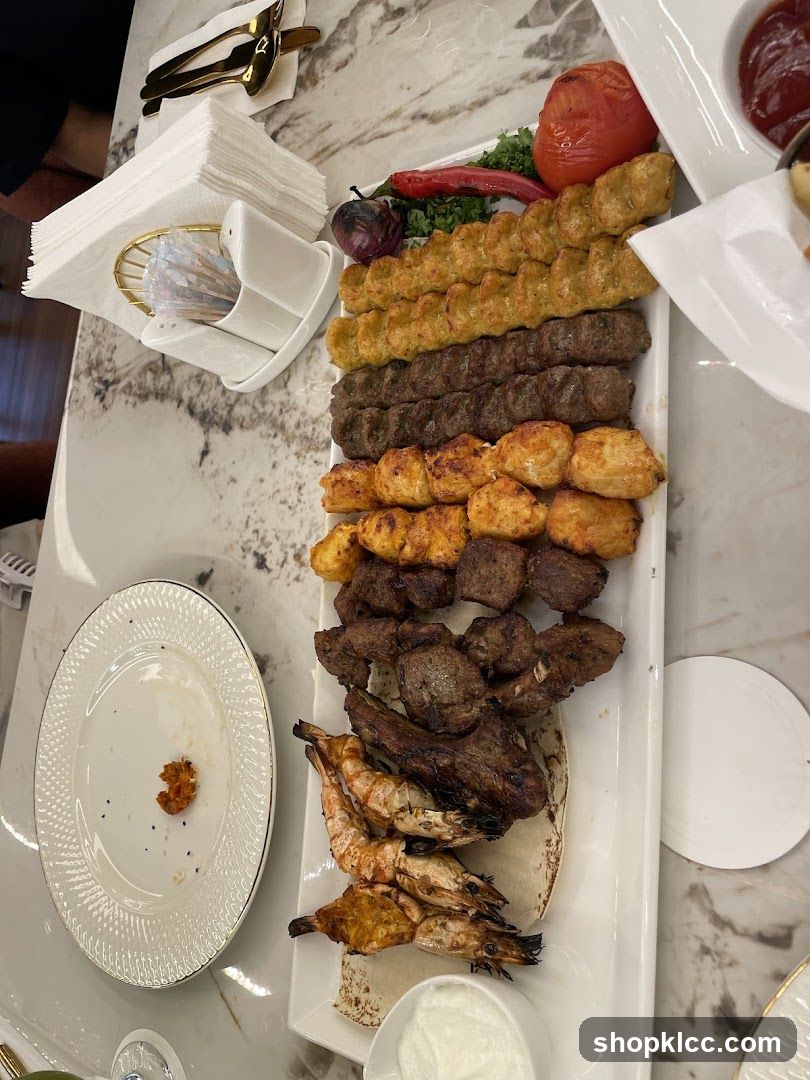 Assortment of Grilled Meats and Seafood