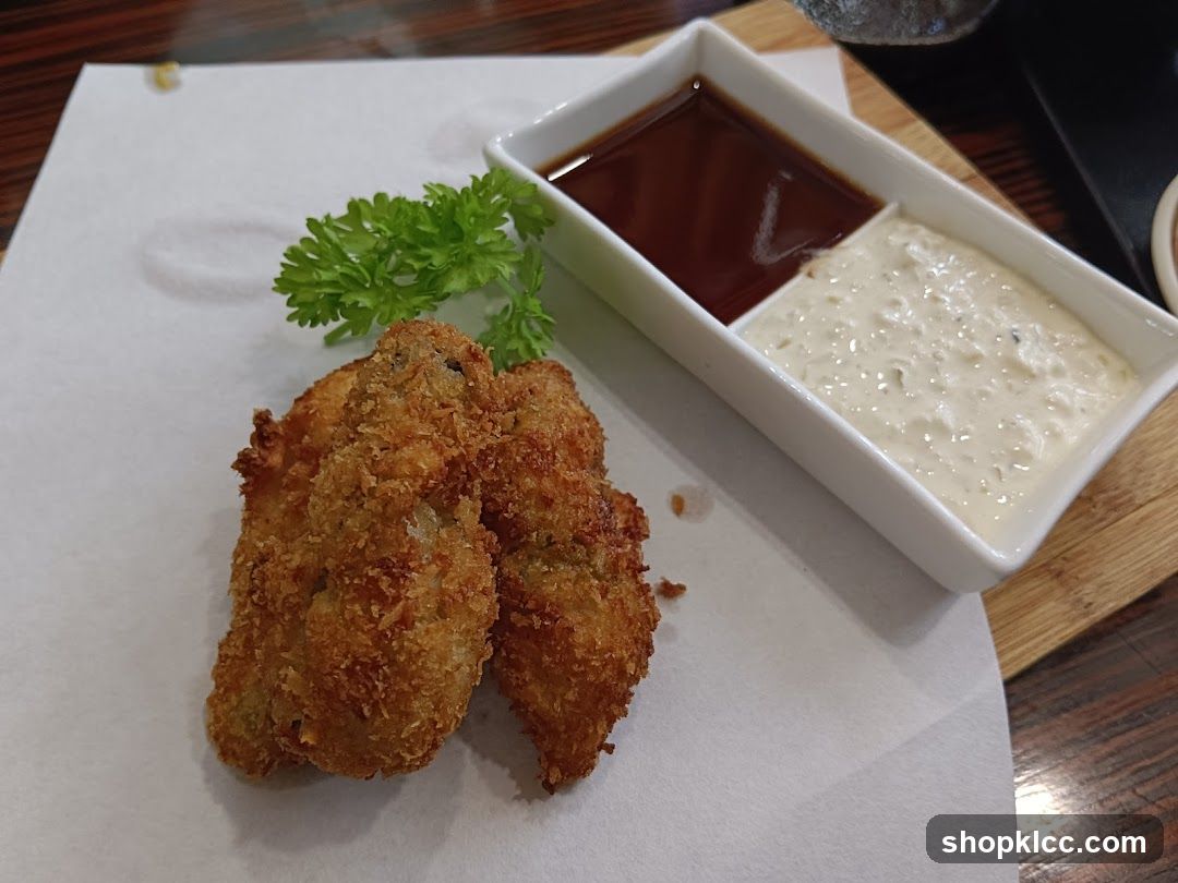 Fried Oysters with Dipping Sauces