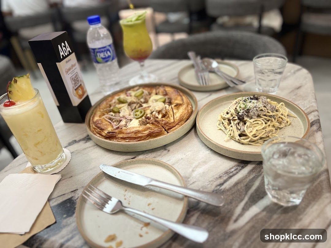 Table with Food and Drinks