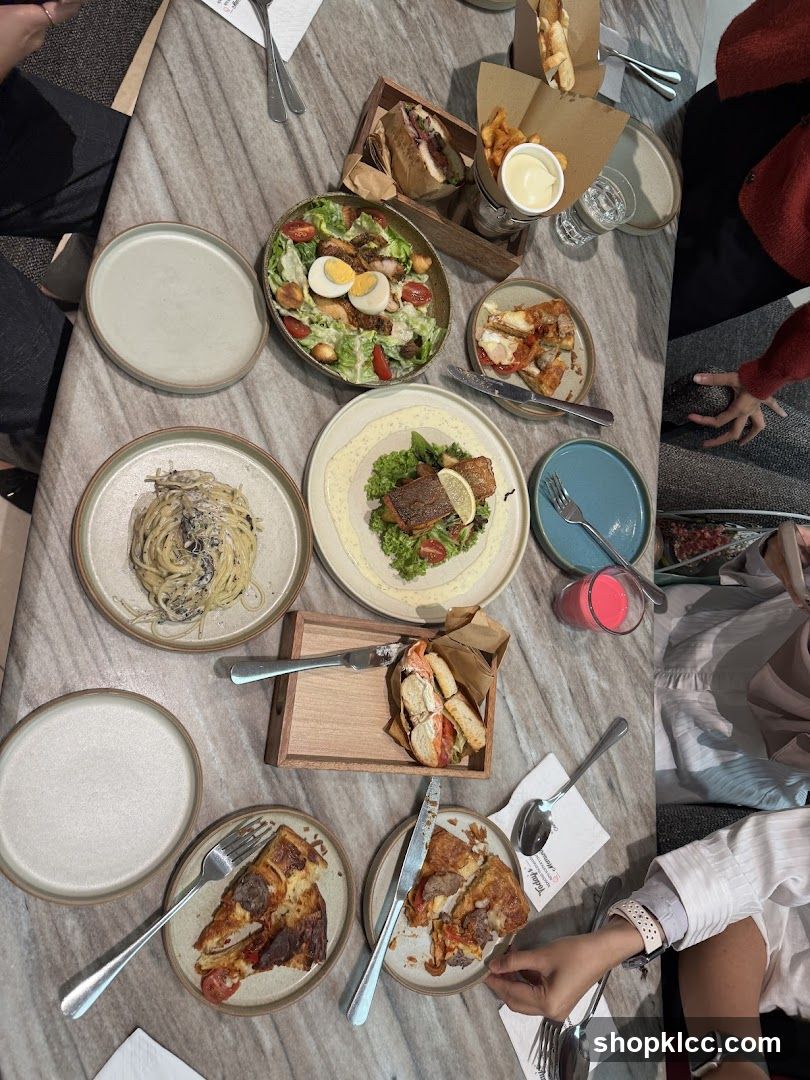 Table with various dishes
