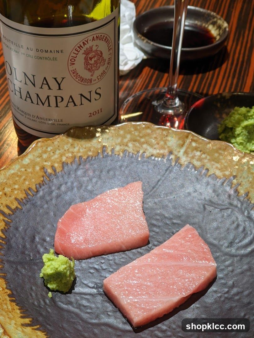 Sashimi and Wine