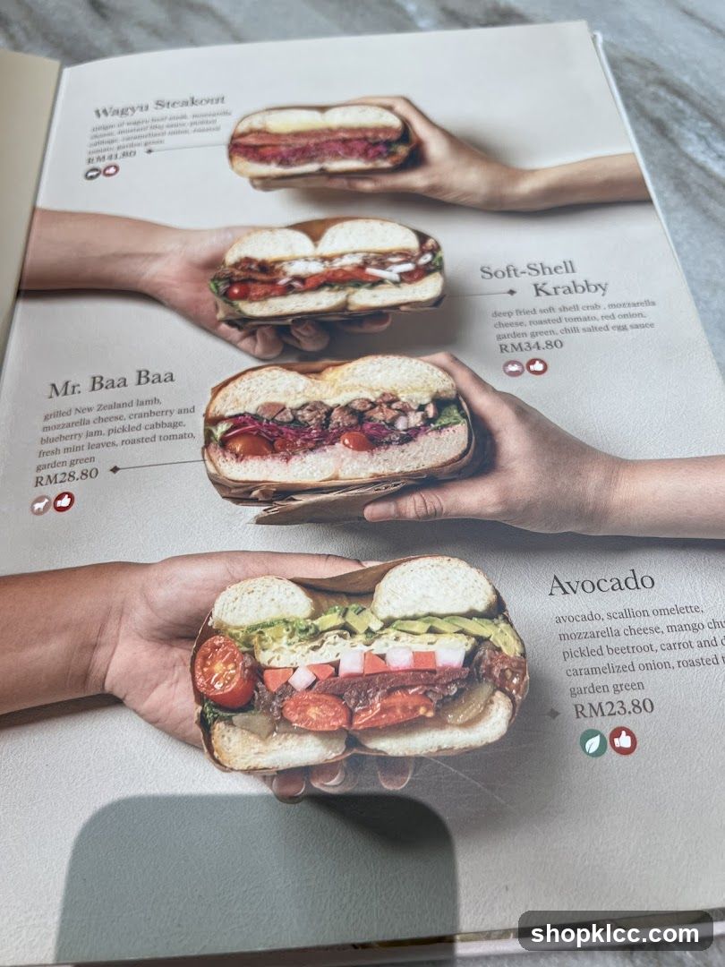 Bagel Menu