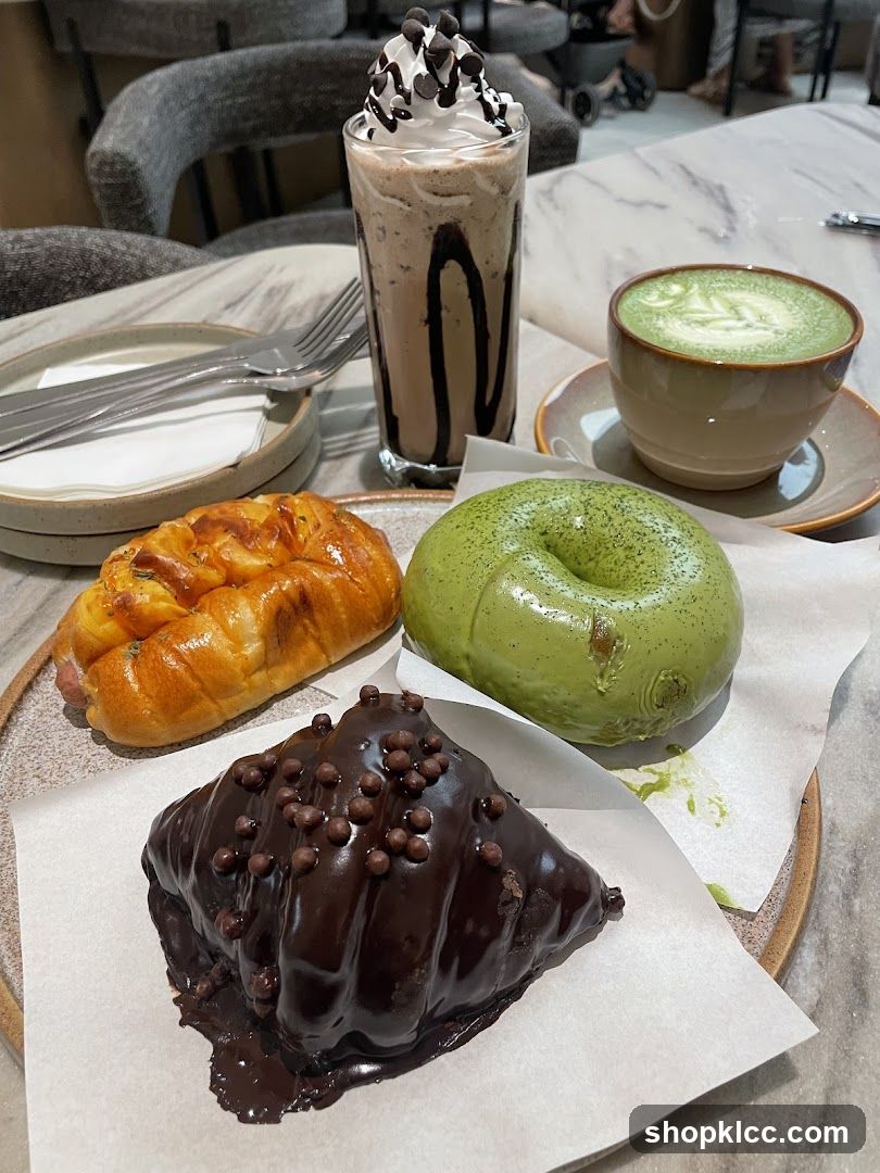 Assortment of Pastries and Drinks