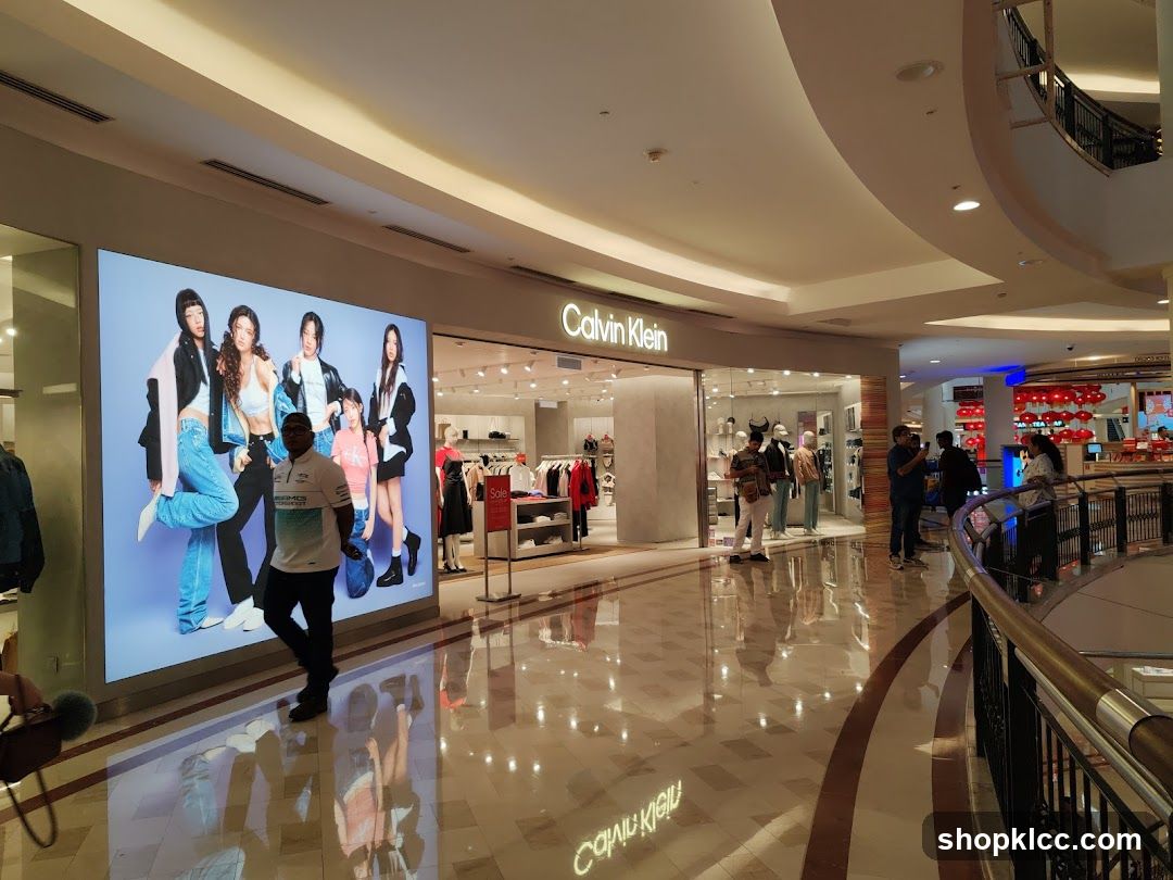 Calvin Klein Storefront with Advertisement