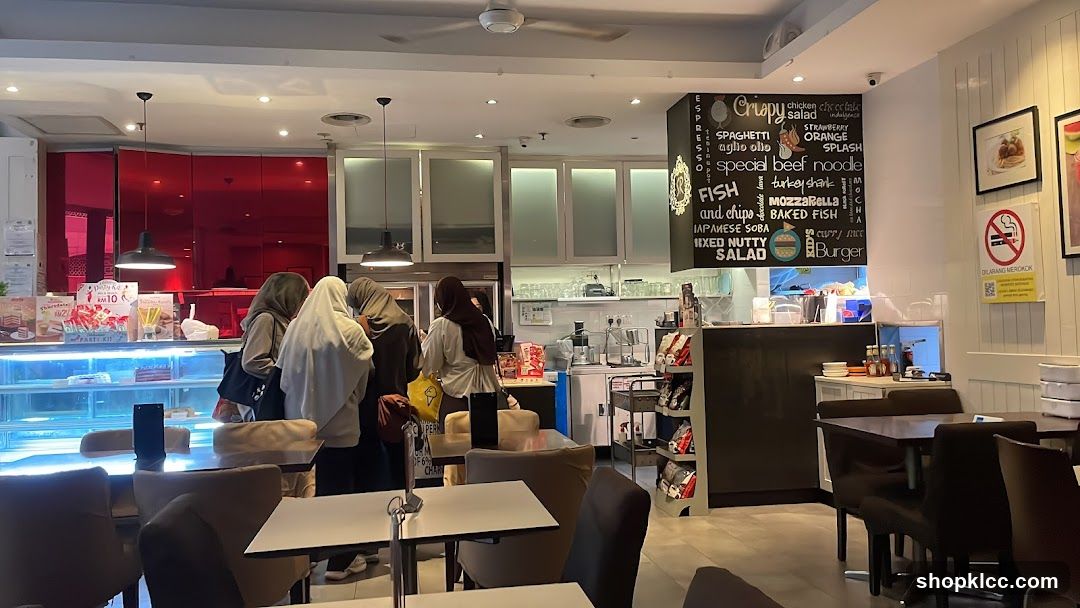 Cafe Interior with Menu Board
