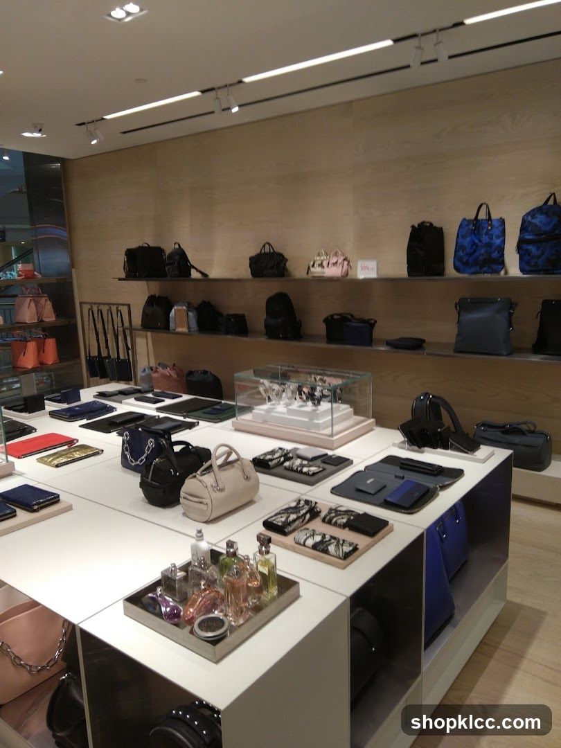 Bags and Accessories Display