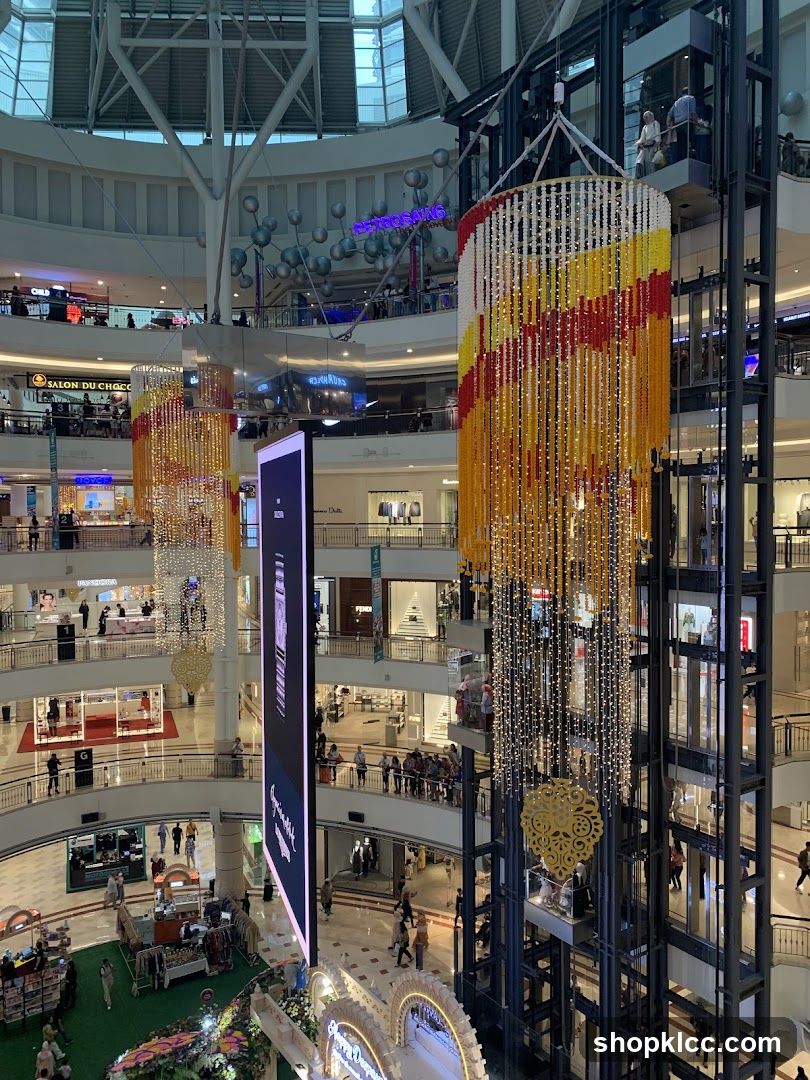 Mall Interior with Decorations