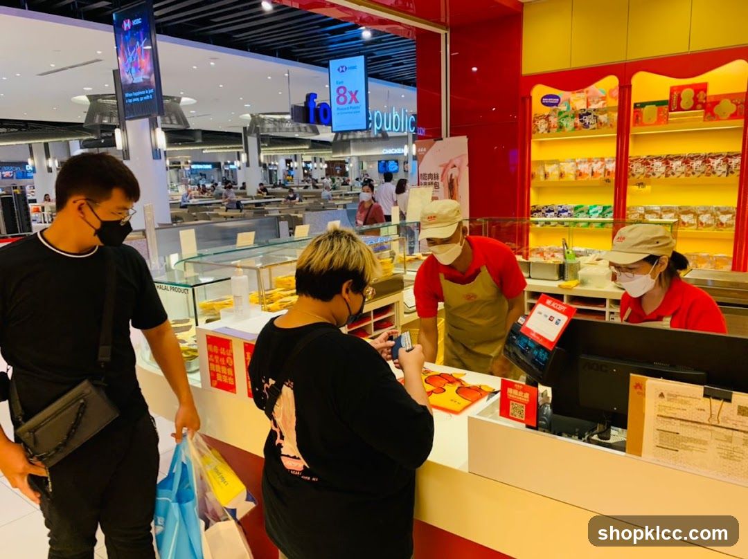 Customers at a convenience store counter