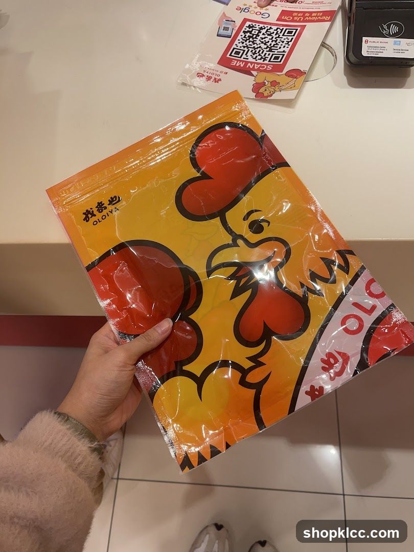 Chicken-themed packaging bag