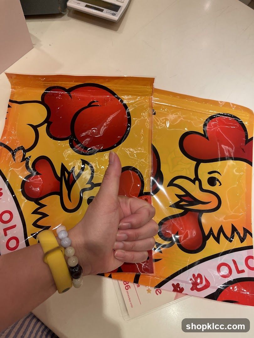 Chicken Packaging with Thumbs Up