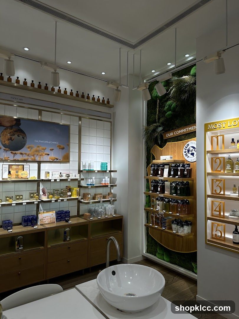 Cosmetics store interior
