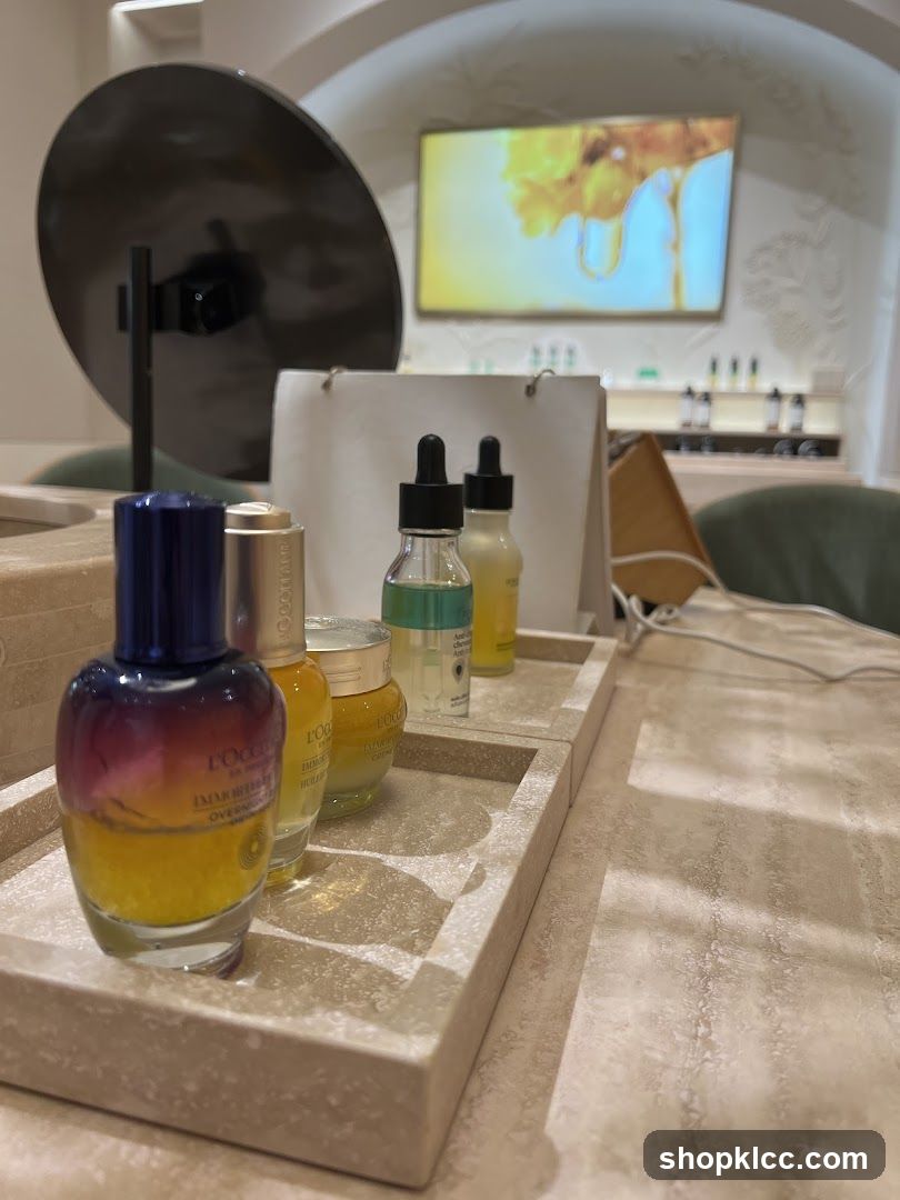Skincare Products Display