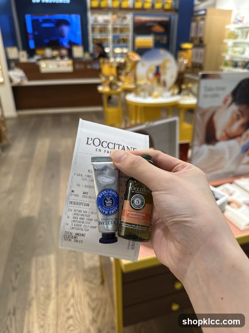 L'Occitane Hand Cream and Shampoo