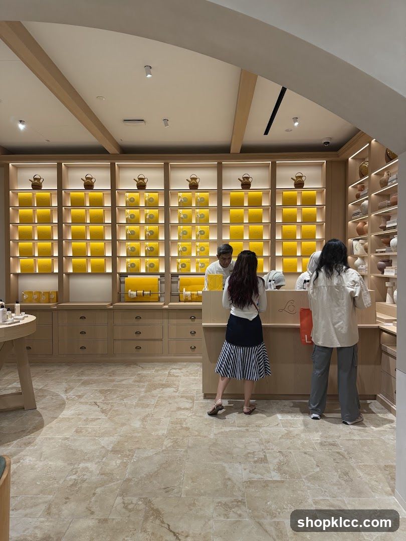 Store Interior with Display Shelves