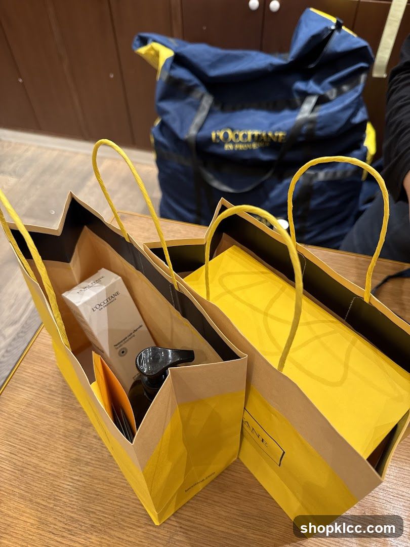 L'Occitane Shopping Bags