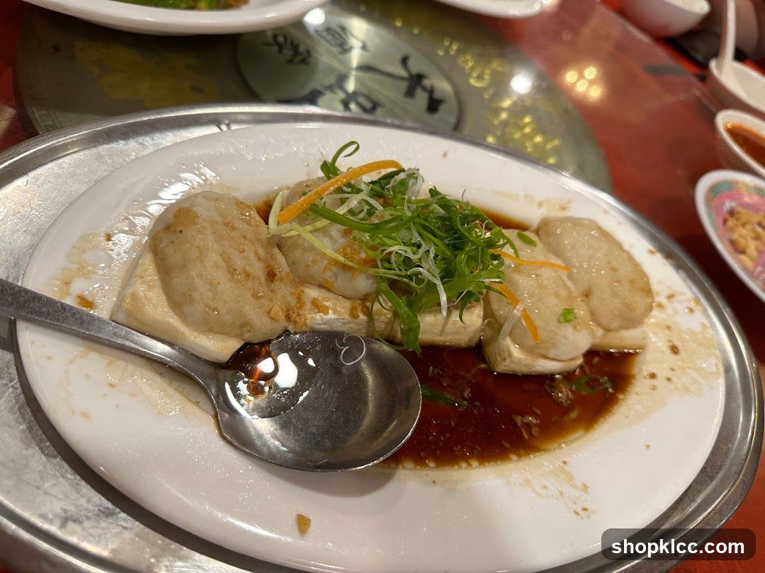 Steamed Tofu with Fish Paste