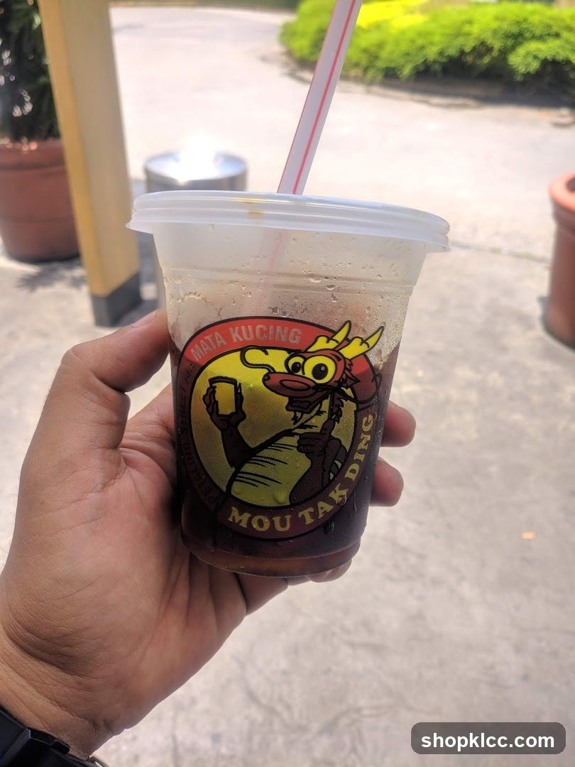 Iced Drink with Dragon Logo