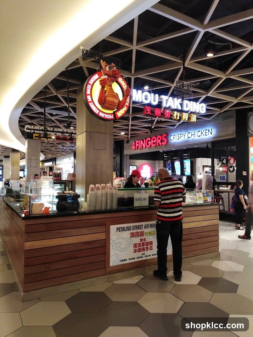 Food stall with signage