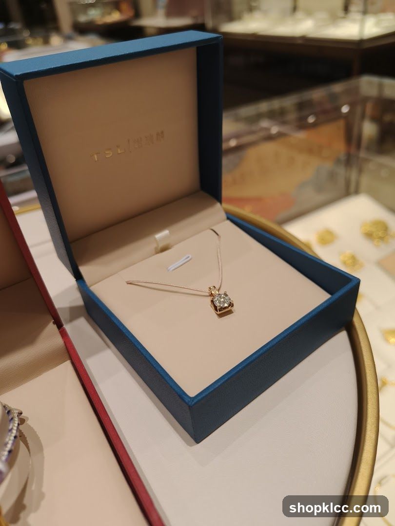 Diamond Pendant in a Jewelry Box