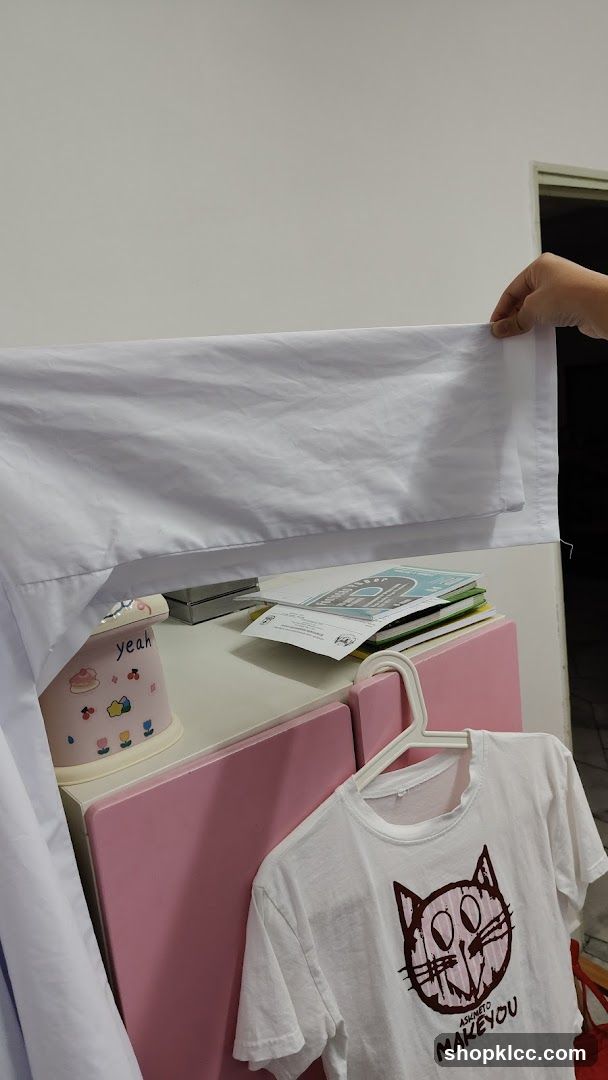 White T-shirt with Cat Design