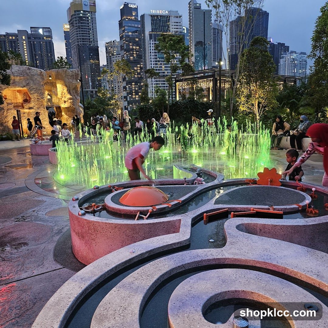 Children Playing at a Water Feature