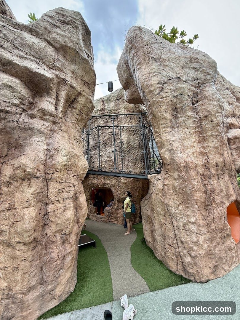 Artificial Rock Formation with Walkway