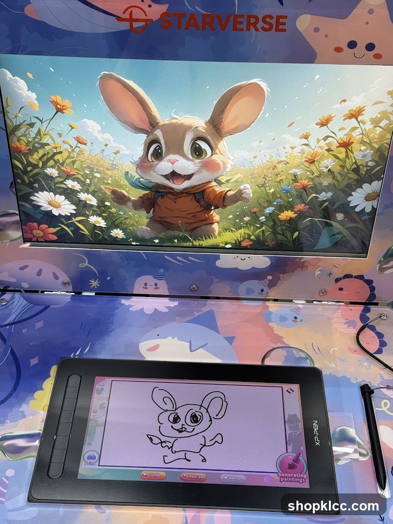 Digital Art Setup with Starverse Branding