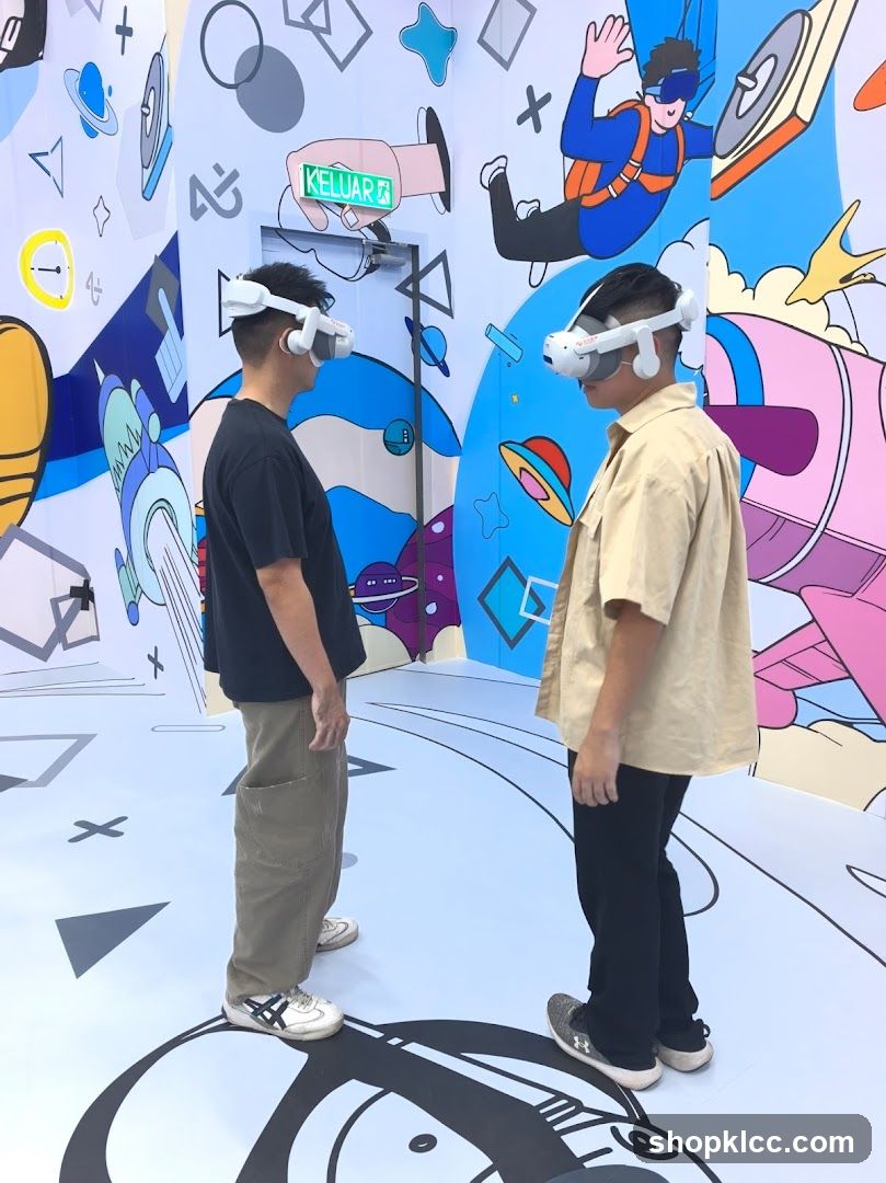 VR Experience in Space-Themed Room
