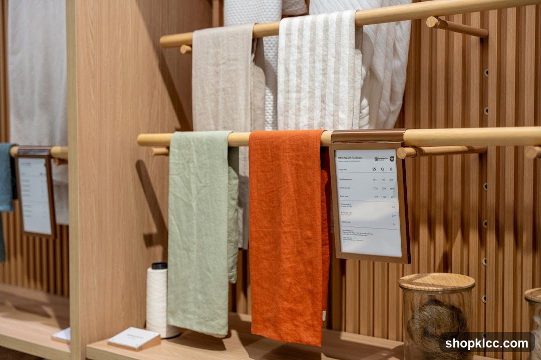 Textile Display with Pricing Information