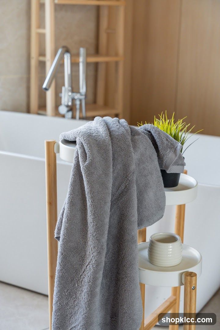 Bathroom Towel Display