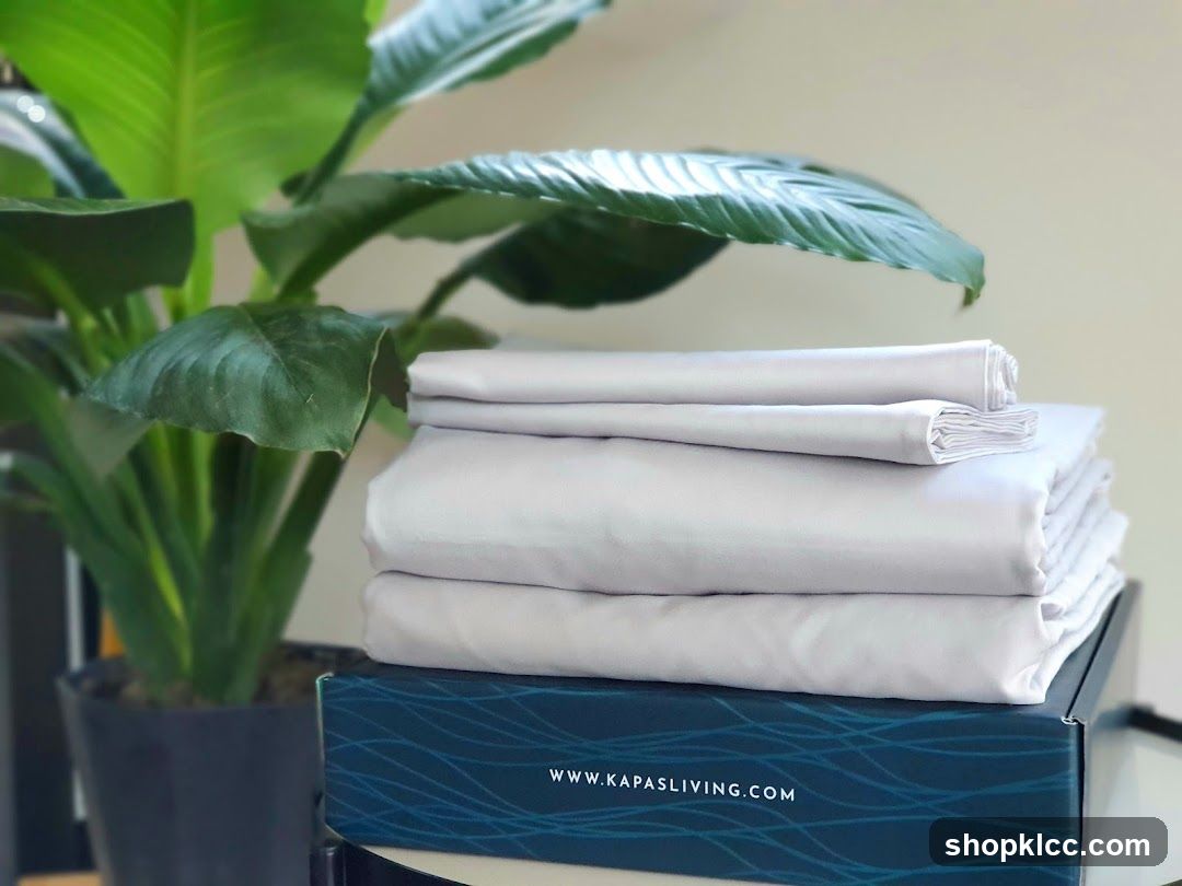Stack of Light Gray Sheets on a Box