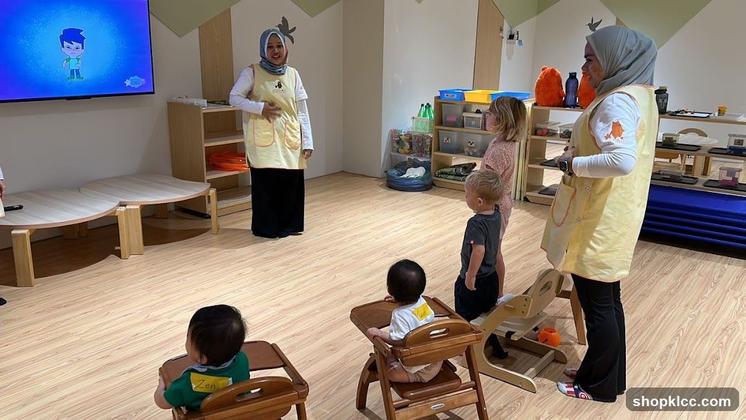 Children's classroom with teachers