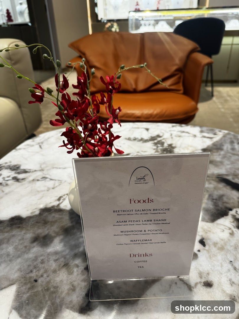 Lumiere Foods Menu