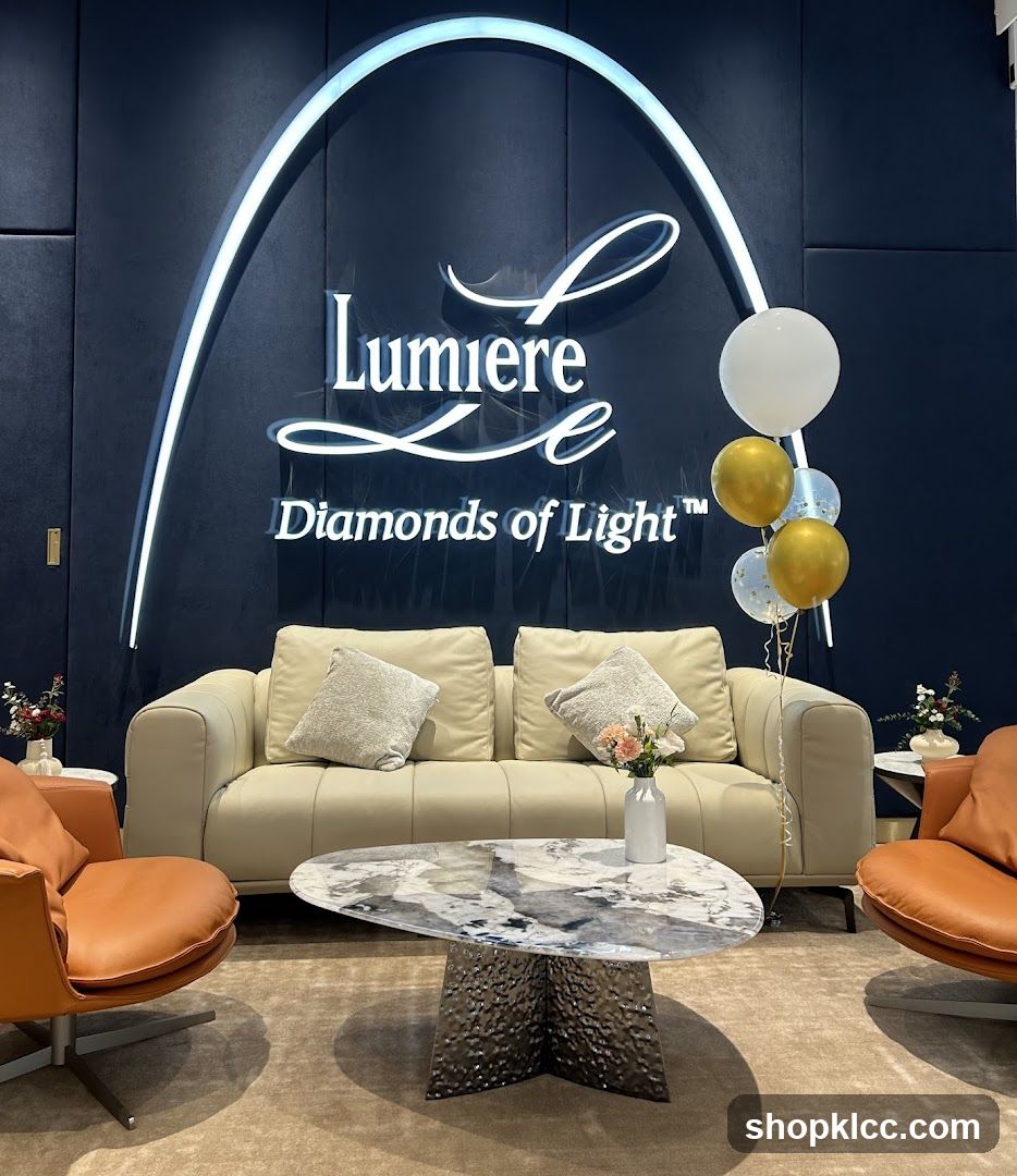 Lumiere Diamonds of Light Lounge Area